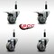 Service Caster 3'' SS Gray Poly Swivel 7/8'' Expanding Stem Caster Set 2 Total Lock Brakes, 4PK SCC-SSEXTTL20S314-PPUB-2-S-2-78 - alternate 4